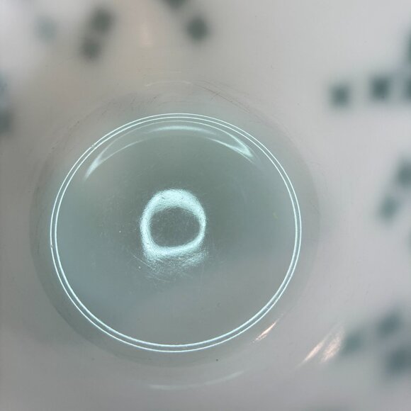 Vintage Federal Glass Mixing Bowl Oven Ware Turquoise Atomic Star MCM 3 QT - Picture 7 of 11